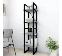 vidaXL Bibliothèque 4 niveaux Sonoma gris 40x30x140 cm Bois