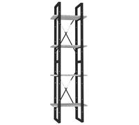vidaXL Bibliothèque 4 niveaux Sonoma gris 40x30x140 cm Bois