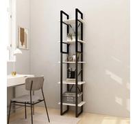 vidaXL Bibliothèque 5 niveaux - Blanc
