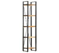 vidaXL Bibliothèque 5 niveaux - Bois manguier