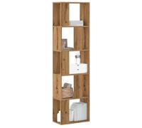 vidaXL Bibliothèque 5 Niveaux chêne Artisanal Bois ingénierie, étagère, étagère à Livres, Support de Livre, Armoire de Rangement, étagère de Rangement