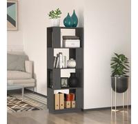 vidaXL Bibliothèque 5 niveaux chêne fumé 60x30x154cm bois d'ingénierie Marron
