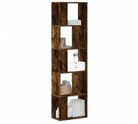 vidaXL Bibliothèque 5 niveaux chêne fumé en bois d'ingénierie Marron G