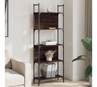 vidaXL Bibliothèque 5 niveaux chêne marron