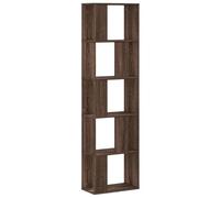 vidaXL Bibliothèque 5 Niveaux chêne Marron Bois ingénierie, étagère, étagère à Livres, Support de Livre, Armoire de Rangement, étagère de Rangement
