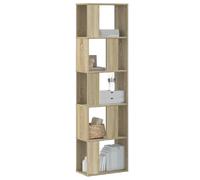vidaXL Bibliothèque 5 niveaux chêne sonoma
