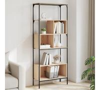 vidaXL Bibliothèque 5 niveaux chêne sonoma 76x33x188,5 cm