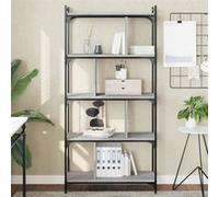 VidaXL Bibliothèque 5 niveaux sonoma gris 76x32x158 cm 833943 Gris G