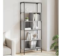 vidaXL Bibliothèque 5 niveaux sonoma gris 76x33x188,5 cm