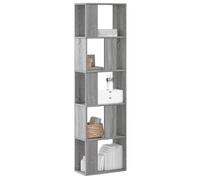 vidaXL Bibliothèque 5 niveaux Sonoma gris - Bois d'ingénierie, étagère de rangement