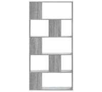 vidaXL Bibliothèque 5 Niveaux Sonoma Gris Bois d'ingénierie, étagère, étagère à Livres, Support de Livre, Armoire de Rangement, étagère de Rangement