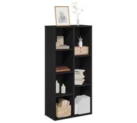 vidaXL Bibliothèque 7 niveaux 50 x 25 x 102 cm Chêne noir | Super pour les petits logements, Fait en bois d'ingénierie pour durer longtemps,