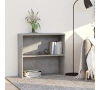 vidaXL Bibliothèque à 2 niveaux - Gris béton