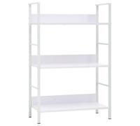 vidaXL Bibliothèque à 3 niveaux blanc 60x27,6x90,5cm bois d'ingénierie