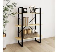 vidaXL Bibliothèque à 3 niveaux bois de pin