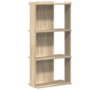 vidaXL Bibliothèque à 3 Niveaux chêne Sonoma 60x30x120 cm, étagère, étagère à Livres, étagère de Rangement, Armoire de Rangement, Support à Livres