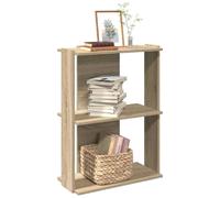 vidaXL Bibliothèque à 3 niveaux Chêne Sonoma 60 x 30 x 80 cm