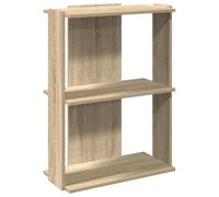 vidaXL Bibliothèque à 3 niveaux chêne sonoma 60x30x80 cm