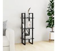 vidaXL Bibliothèque à 3 niveaux - Gris