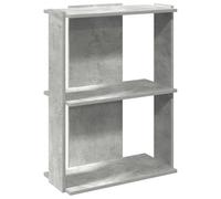 vidaXL Bibliothèque à 3 Niveaux Gris béton 60x30x80 cm Bois ingénierie