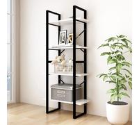 vidaXL Bibliothèque à 4 niveaux - Blanc