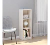 vidaXL Bibliothèque à 4 niveaux blanc 60x27,6x124,5 cm bois ingénierie