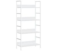 vidaXL Bibliothèque à 4 Niveaux Blanc 60x27,6x124,5 cm Bois ingénierie