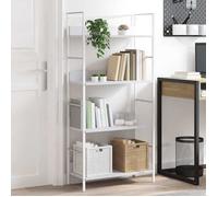 vidaXL Bibliothèque à 4 niveaux blanc 60x27,6x124,5 cm bois ingénierie 288224