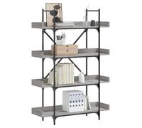 vidaXL Bibliothèque à 4 niveaux sonoma gris 100x33x145,5 cm 837695
