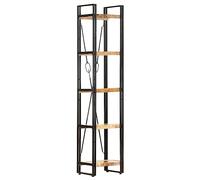 vidaXL Bibliothèque à 5 Niveaux 40x30x180 cm Bois de manguier Massif