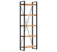 vidaXL Bibliothèque à 5 niveaux 60x30x180 cm Bois d'acacia solide Marron