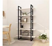 vidaXL Bibliothèque à 5 niveaux - Blanc