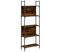 vidaXL Bibliothèque à 5 Niveaux chêne fumé 60,5x24x166,5 cm