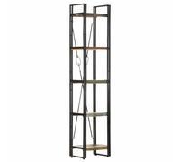 vidaXL Bibliothèque à 5 Niveaux Etagère à Livres Armoire à Livres Salon Salle de Séjour Bureau Intérieur 40x30x180 cm Bois de Récupération Massif