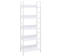 vidaXL Bibliothèque à 5 niveaux noir 60x27,6x158,5cm bois d'ingénierie