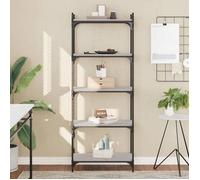 vidaXL Bibliothèque à 5 niveaux sonoma gris 60x30x154 cm 837660