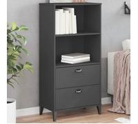 vidaXL Bibliothèque, Armoire à Livres avec Tiroirs et Étagère, Meuble de Rangement Salon Chambre, Industiel, Gris Anthracite 374949