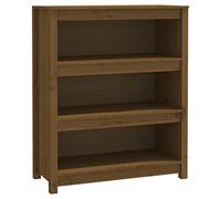 vidaXL Bibliothèque Armoire à Livres Étagère à Livres sur Pied Meuble de Rangement Bureau Maison Intérieure Marron Miel 80x35x97 cm Bois de Pin Massif