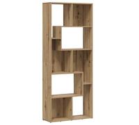 Bibliothèque chêne artisanal 67x24x161 cm bois d'ingénierie856015