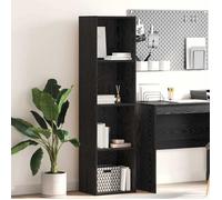 vidaXL Étagère autoportante Chêne noir 40 x 30 x 152 cm – Bois d'ingénierie, Ajustable