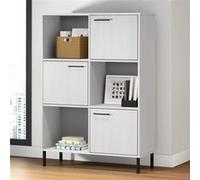 VidaXL Bibliothèque métal Blanc 90x35x128.5cm