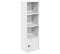 vidaXL Bibliothèque Blanc 31x24x102 cm Bois d'ingénierie, étagère à Livres, Support de Rangement, Support à Livres, Armoire de Rangement