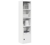 vidaXL Bibliothèque en bois d'ingénierie 31 x 24 x 127 cm Blanc
