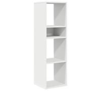 vidaXL Bibliothèque Blanc 34x31x112 cm Bois d'ingénierie, Armoire de Rangement, étagère de Rangement, unité de rayonnage, étagère à Livres