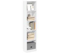 vidaXL Bibliothèque Blanc 40x24x176 cm Bois d'ingénierie – Étagère à livres