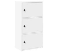 vidaXL Bibliothèque 40x24x77 cm – Bois d'ingénierie, étagère à livres – Blanc
