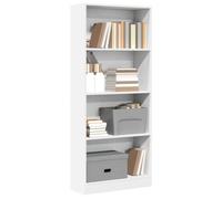 vidaXL Bibliothèque 60x24x143 cm en bois d'ingénierie Blanc