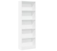 vidaXL Bibliothèque blanc 60x24x176 cm bois d'ingénierie, étagère à livres, porte-livres, support à livres, armoire de 857821