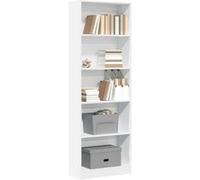 vidaXL Bibliothèque Blanc 60x24x176 cm Bois d'ingénierie