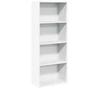 vidaXL Bibliothèque 60x30x152 cm étagère en bois d'ingénierie blanche